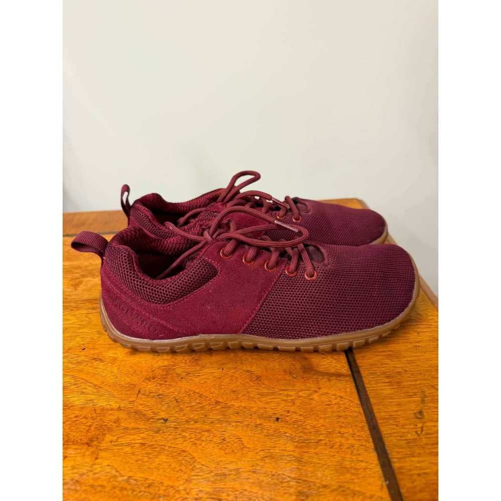 Saguaro Barefoot Shoes Burgundy Minimalist Zero Drop Sneakers Wide Toe Box EU 37